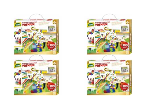 Lena Craft Set Premium Junior 38 Cm Cardboard Green 1300-piece