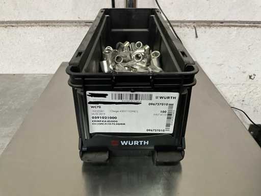 Würth 7,90 kg Ucho kabla zaciskanego M10x70 w pojemniku sztaplowanym