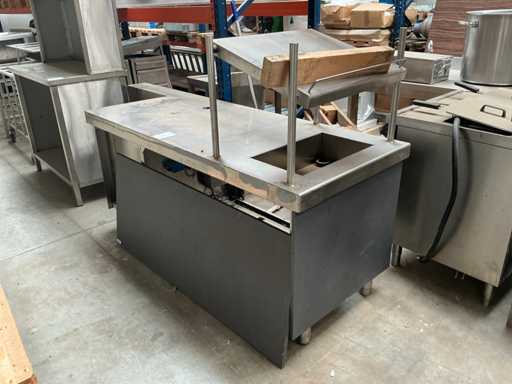 Mobili per cassa autoportanti in acciaio inox