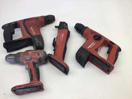 Hilti Diverse Accu Machines 4 stuks