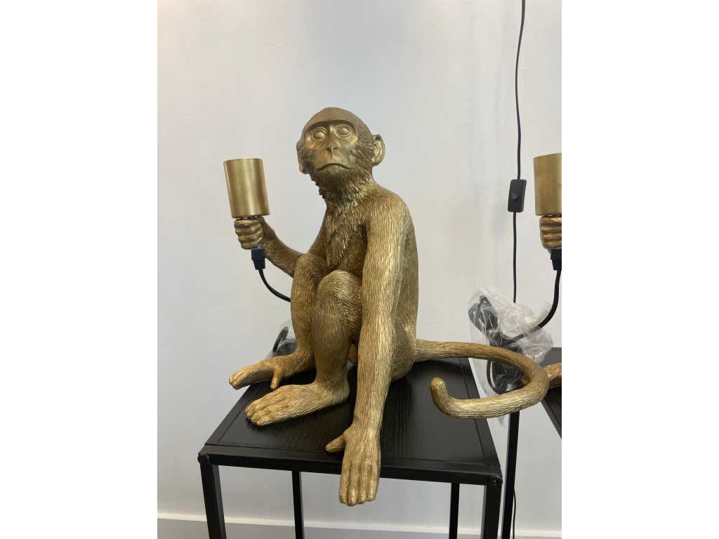 Monkey Stand/Pendant Lamp - Gold 