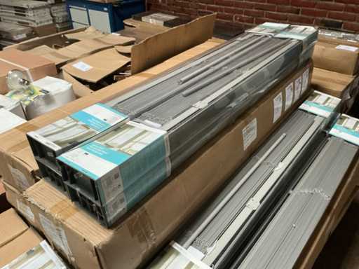 Intensions 120 uni gris clair Store en bois (4x)