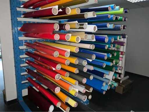 Mactac Duża partia różnych folii naklejkowych