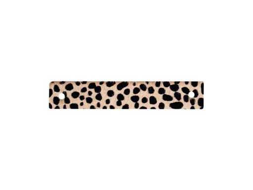 (15x) Leather Handle - Cheetah - 15 x 3 cm
