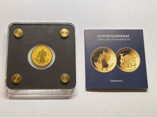 1/500 OZ 999 Fine Gold Springbok Chad