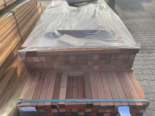 Angelim Pedra palen Geschaafd 1550-2150x45x45mm (121x)