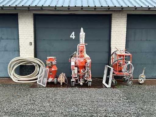 Volledige PFT gipsspuitinstallatie