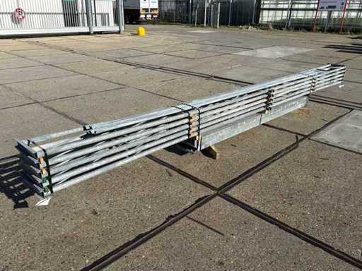 Platdak - Staalconstructie 6.40 x 16.00 meter (102m2)