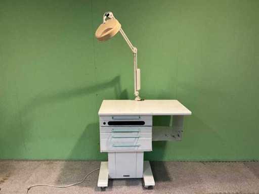 Euroclinic medical table with lights and power cable