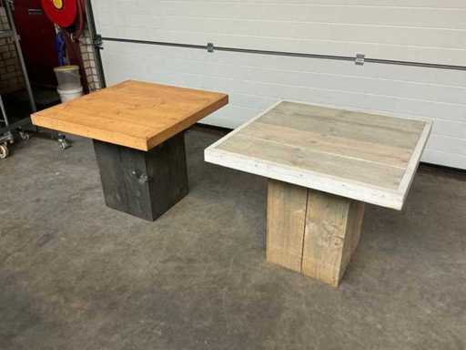 Steigerhouten tafel (6x)