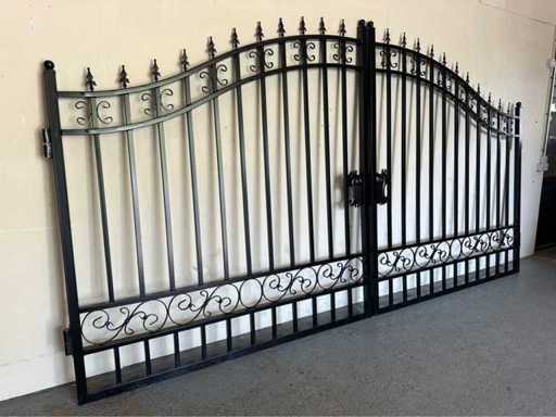 Cancello/recinzione d'ingresso Rhino-Cross-Gates Plain 365 cm