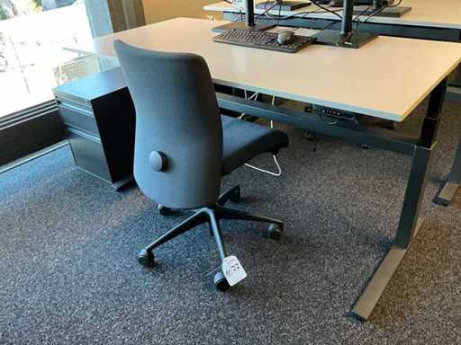 Desk with office chair and carcass