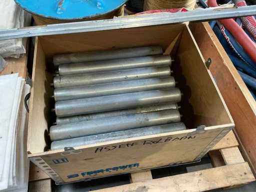Batch rollers for roller conveyor