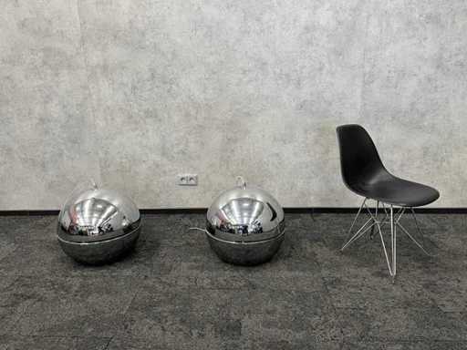 2x Pure Retro - lampada a suspense design Ø50