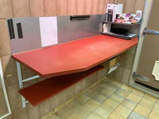 Table murale de découpe