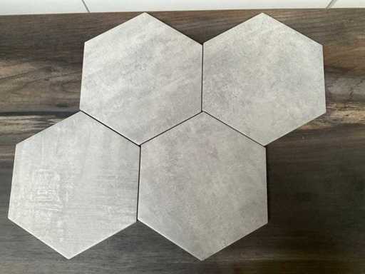 Unicom Starker Icon Dove Grey 21x18,2 Esagono tegel 1,38m2