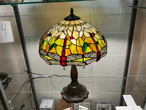 Tiffany Tafellamp dragonfly decor