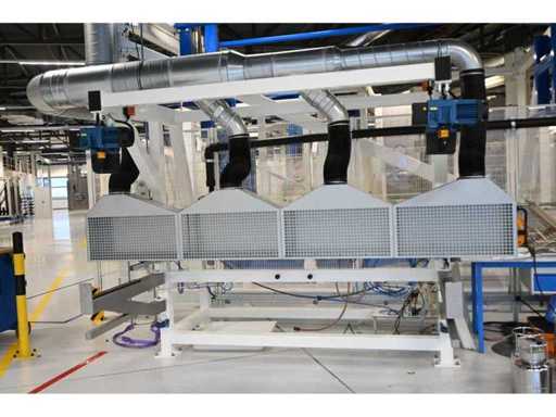 2019 Demag / Masévon - 4-Piece Extraction System with Lifting Frame equipped with 2 x Demag DC COM 5-500 KG Chain Hoists