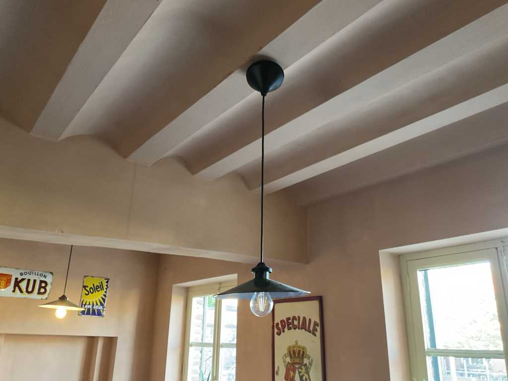 vintage hanglampen (9x)