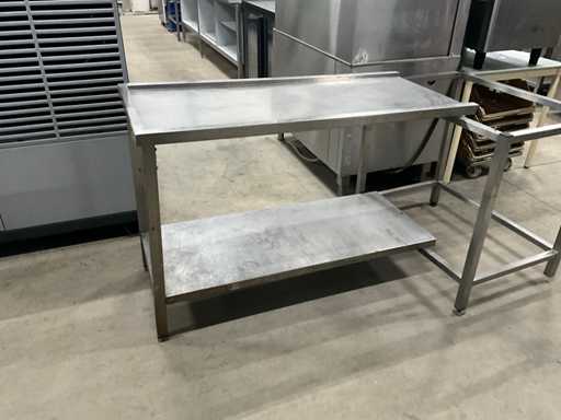 Stainless steel supply table