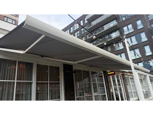 Umbrelul solar cu braț articulat din aluminiu Somfy Electric