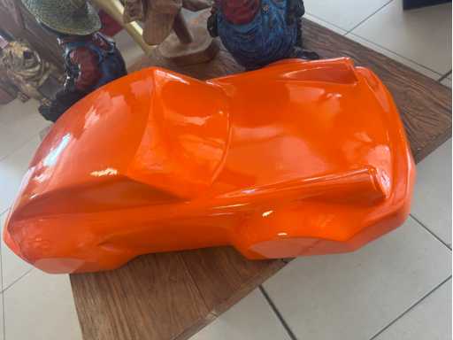 Porsche 911 Sculpture 90cm Orange