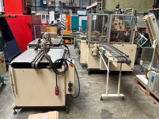 1995 Sollas MINI VAC Mini VAC Automatische Overwrap-Zellophasiermaschine