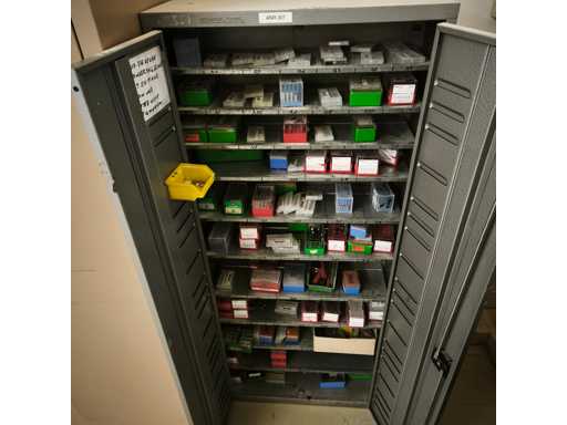 Schaefer Steel sheet cabinet with contents