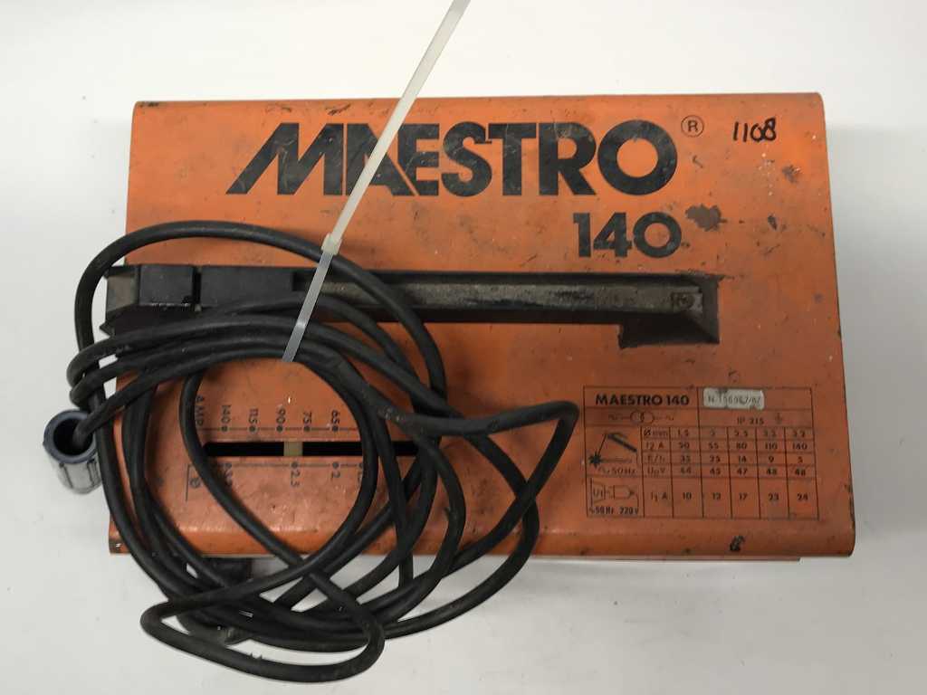Maestro - 140 - Booglasapparaat