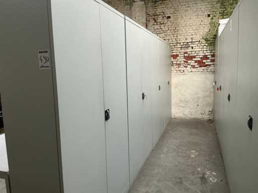 2-deurs metalen archiefkast (4x)