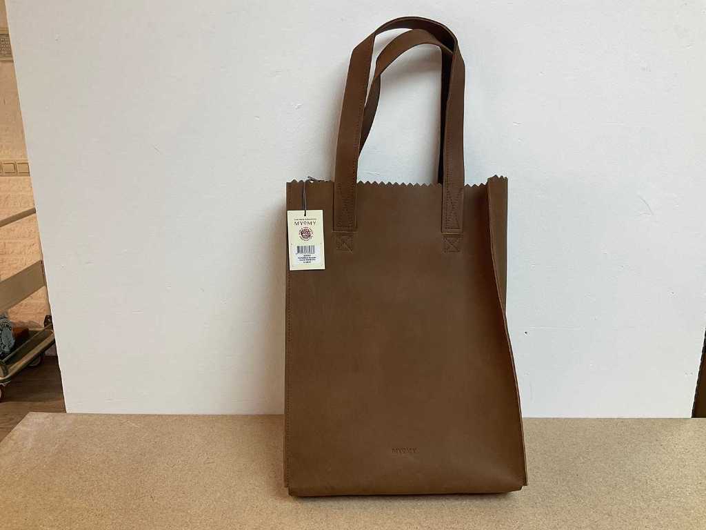 Myomy Paperbag shopper hunter mid brown 10x Troostwijk Auctions