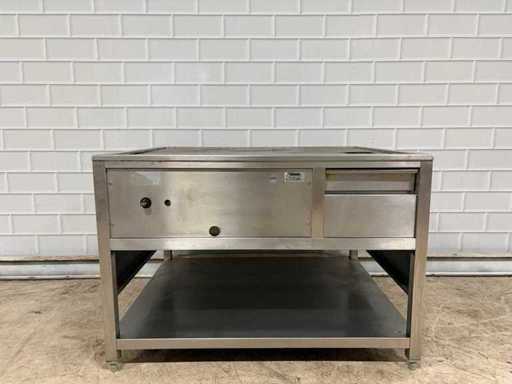 Teppanyaki - Gaz de plaque en acier inoxydable