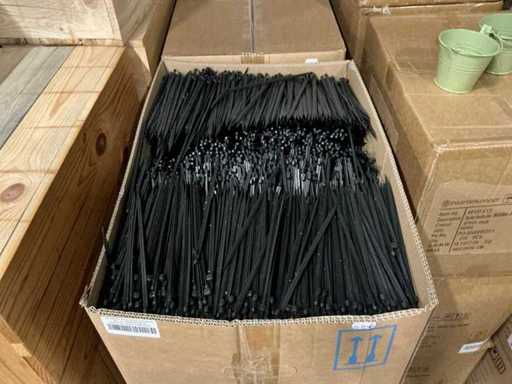 Lot NP Stecker 22 cm ovaler Grat, schwarz (42240x)