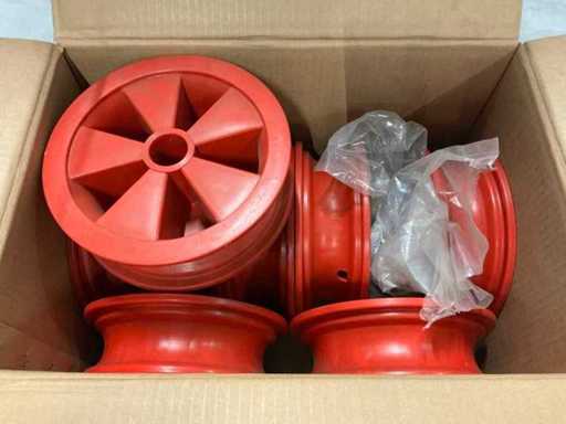 Jante de roue en plastique avec roulement (7x)