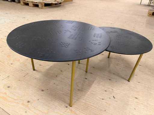 Set van 2 bijzettafels