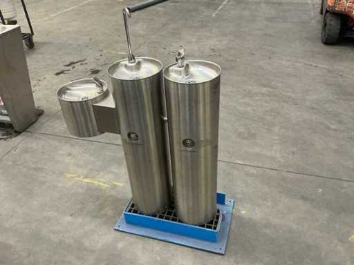Stainless steel drinking water fountain / drinking water column (30x)