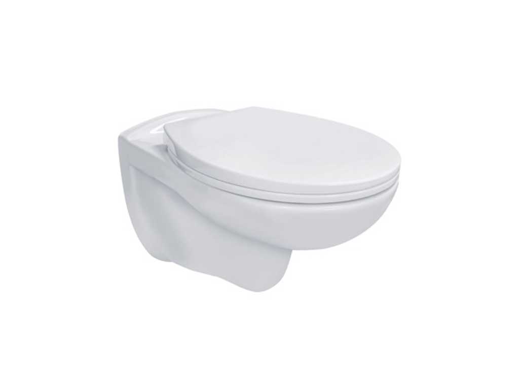 PRO OPHANG WC RIMM-OFF + SOFT-CLOSE ZITTING PP - WIT - Toilet