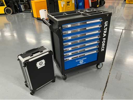 Ultra Force Equipment - Gereedschapswagen 7 laden 260 pcs EN trolley 238 pcs