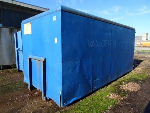 Poubelle à câble fermé