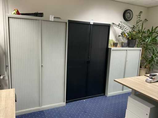 Roldeurkast met inhoud (3x)