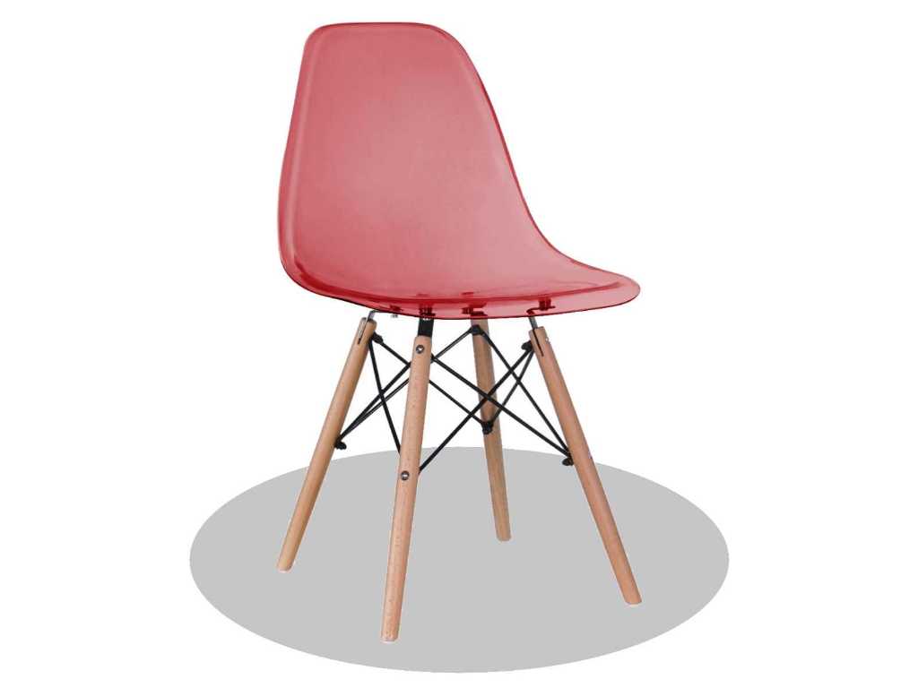 Krzesło - Transparent Red - TR-Red