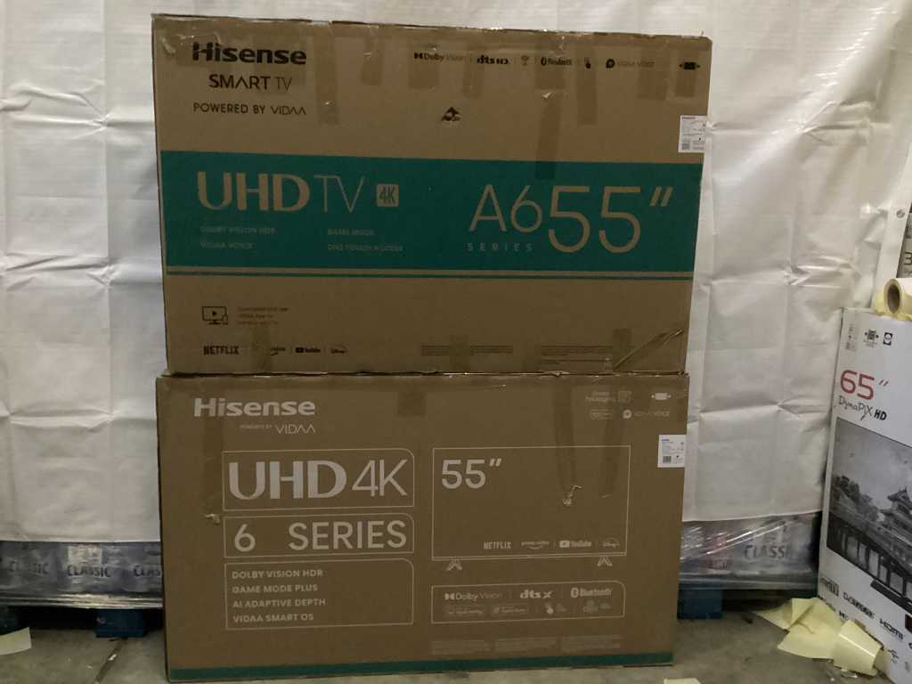 Hisense - 55 inch - Televisie (2x)