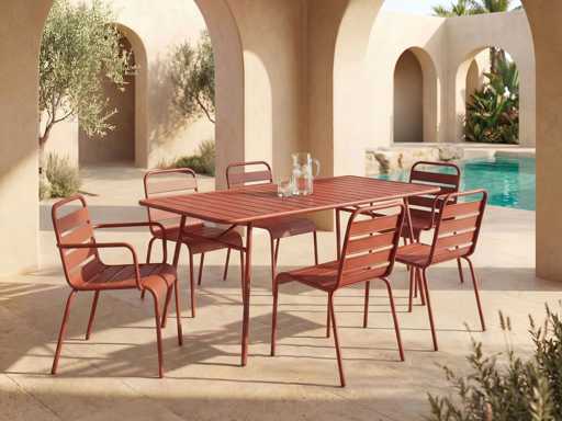 4 stackable chairs - Terracotta