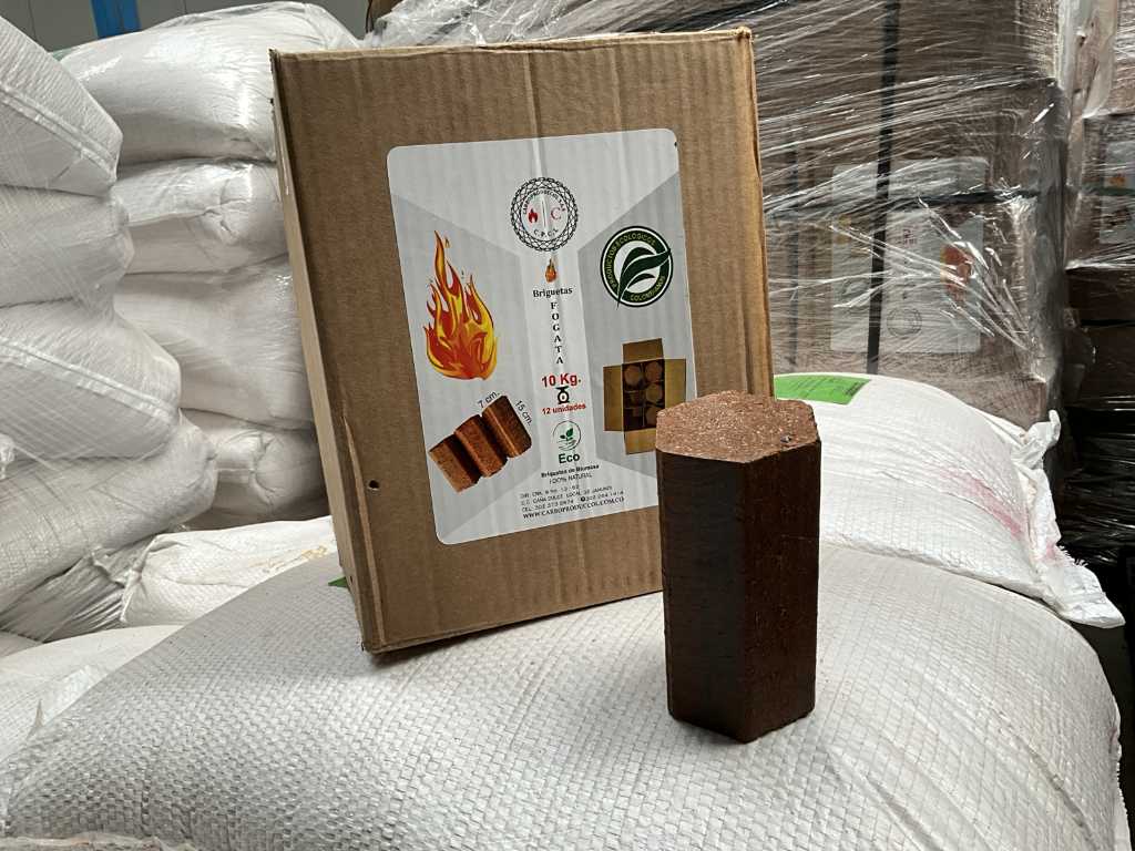 105 boxes of firewood briquettes FOGATA(10kg)