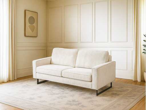 2-zits bank, 166 cm, ribfluwelf