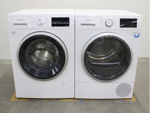 Machine à laver Siemens iQ500 iSensoric iQdrive aquaStop & Sèche-linge à condensateur auto-nettoyant Siemens iQ500 iSensoric