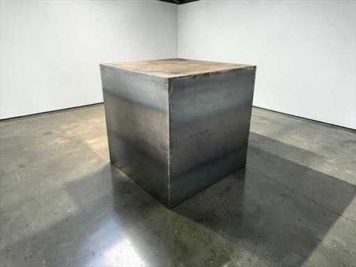 Grote metalen decoratie kubus 100x100x100cm