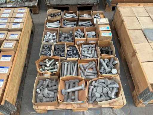 Verschiedene Schrauben und Muttern