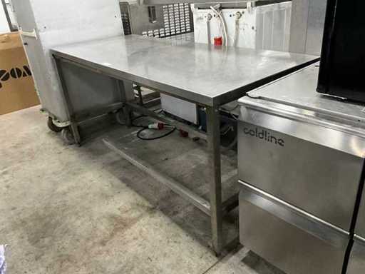 Stainless steel work table