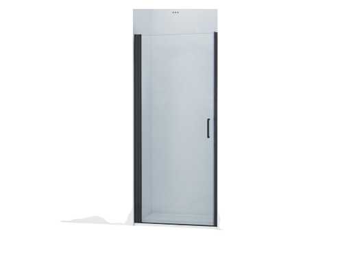 Douchedeur 60x200cm veiligheidsglas anti kalk profiel mat zwart